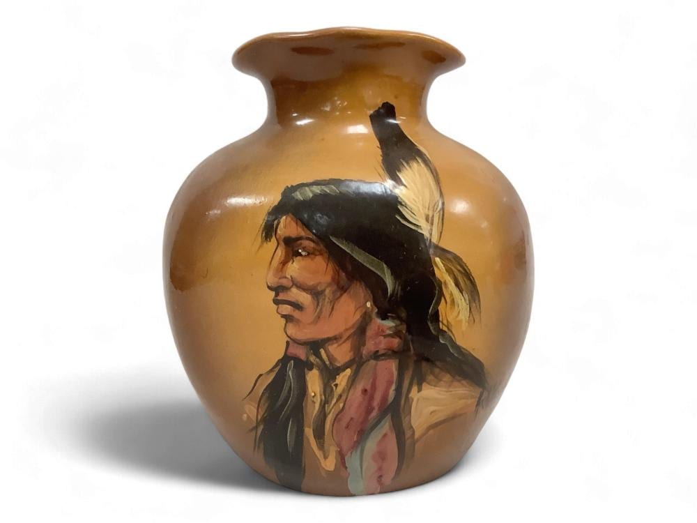 Rick Wisecarver comparable auction result: rick wisecarver 1988 hand painted pottery vase
