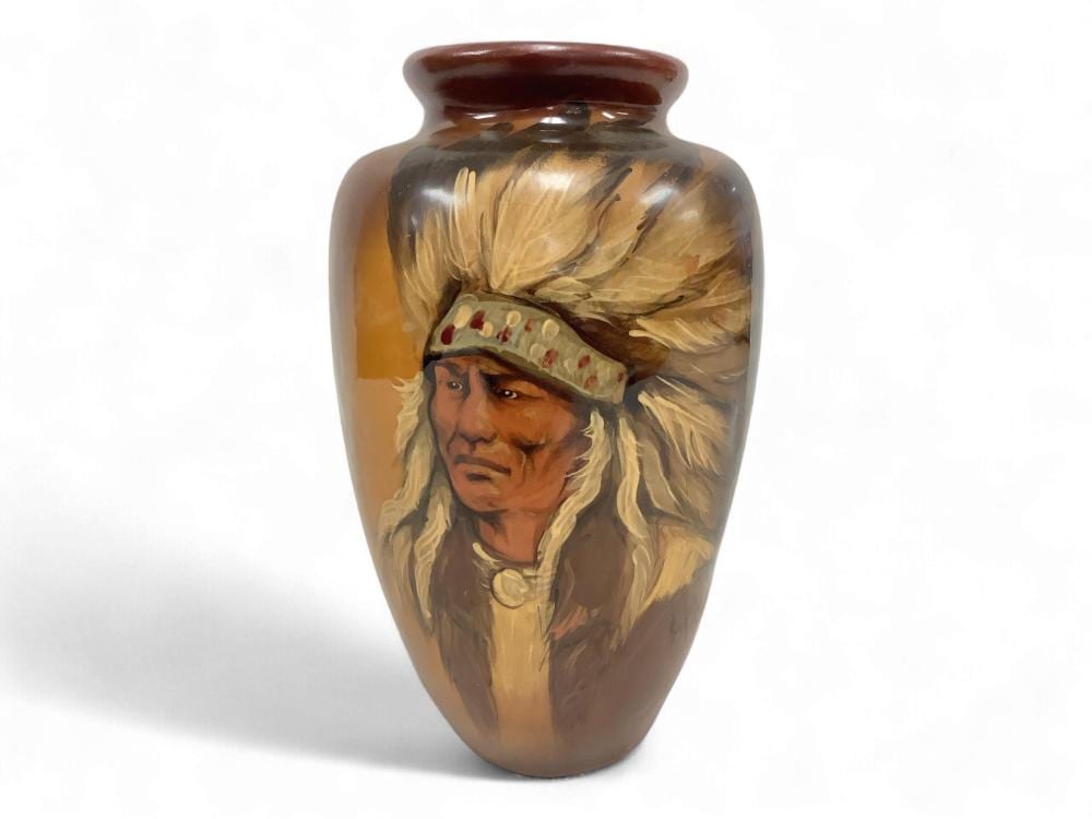 Rick Wisecarver comparable auction result: rick wisecarver 1988 hand painted pottery vase