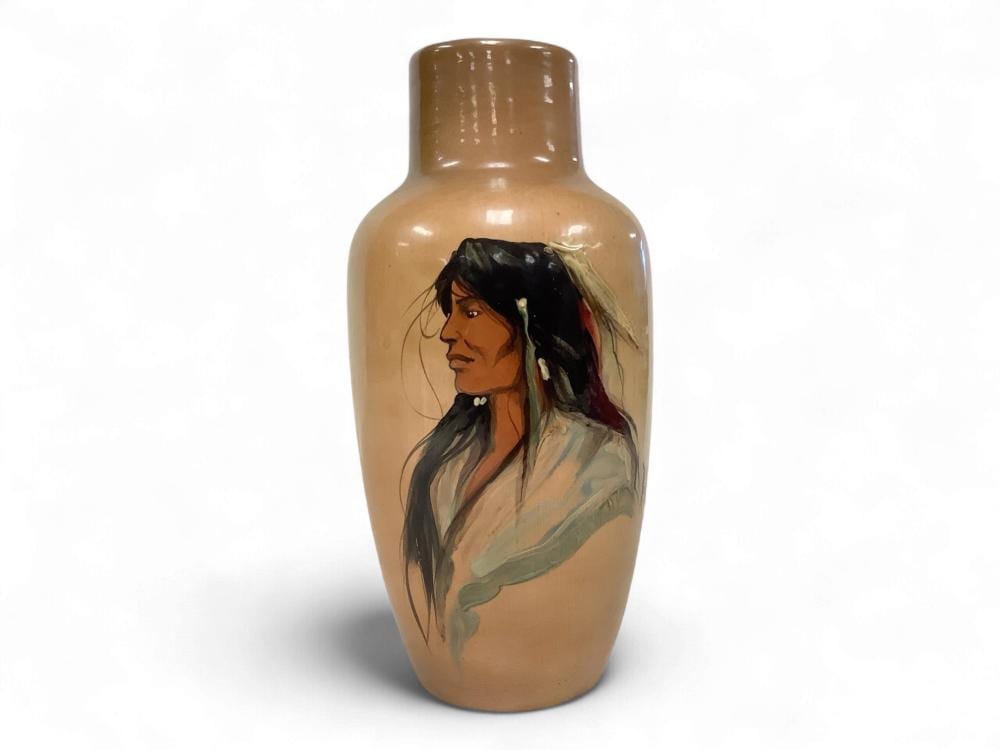 Rick Wisecarver comparable auction result: rick wisecarver 1988 hand painted pottery vase