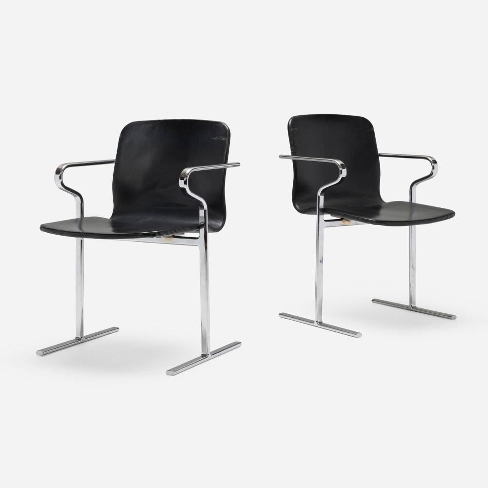 Antti Nurmesniemi comparable auction result: antti nurmesniemi armchairs model 001a pair