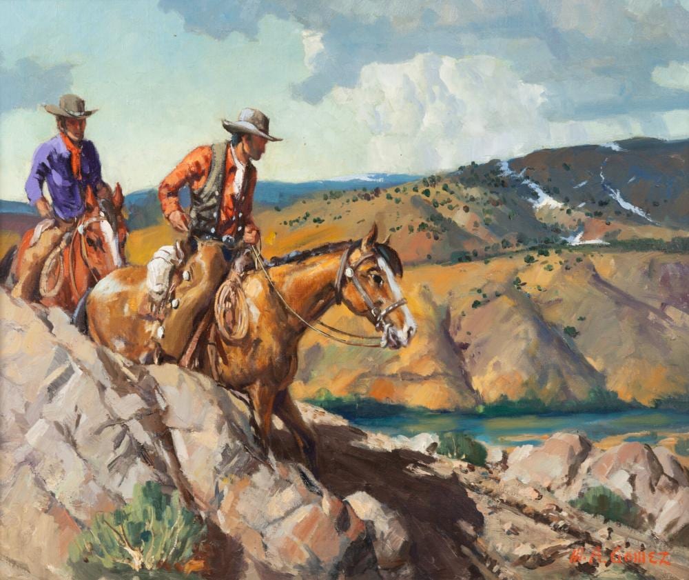 Marco Antonio Gomez comparable auction result: marco antonio gomez american 1910 1972 along the rio grande