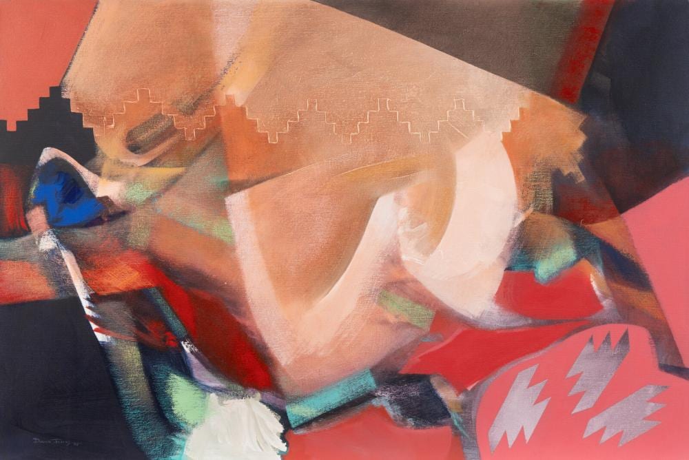David Johns comparable auction result: david johns din b 1948 abstract 1985