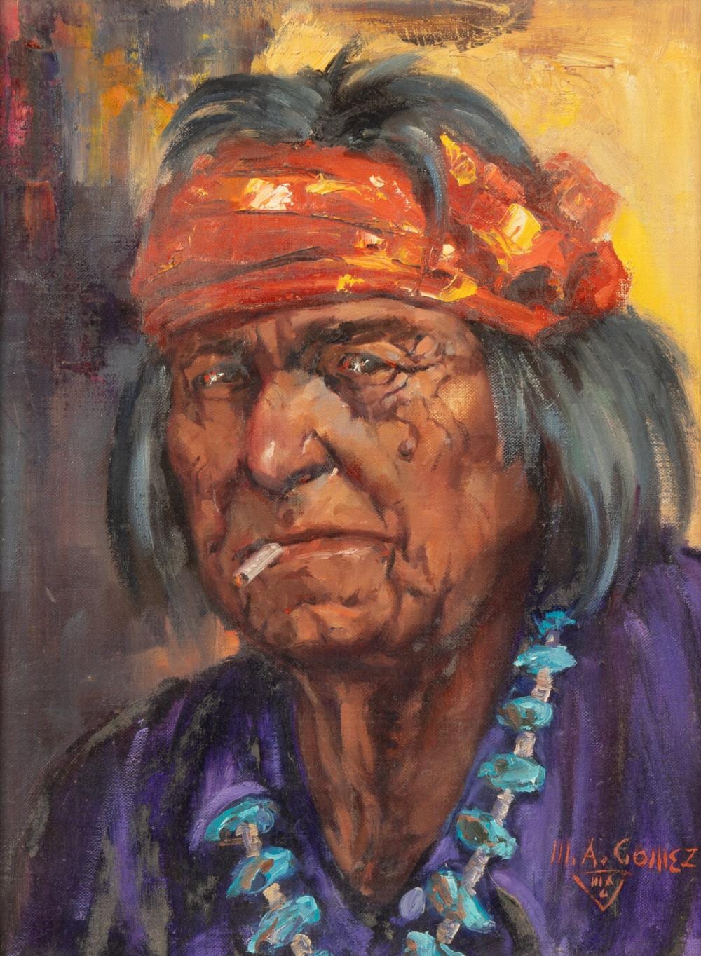 Marco Antonio Gomez comparable auction result: marco antonio gomez american 1910 1972 hopi man