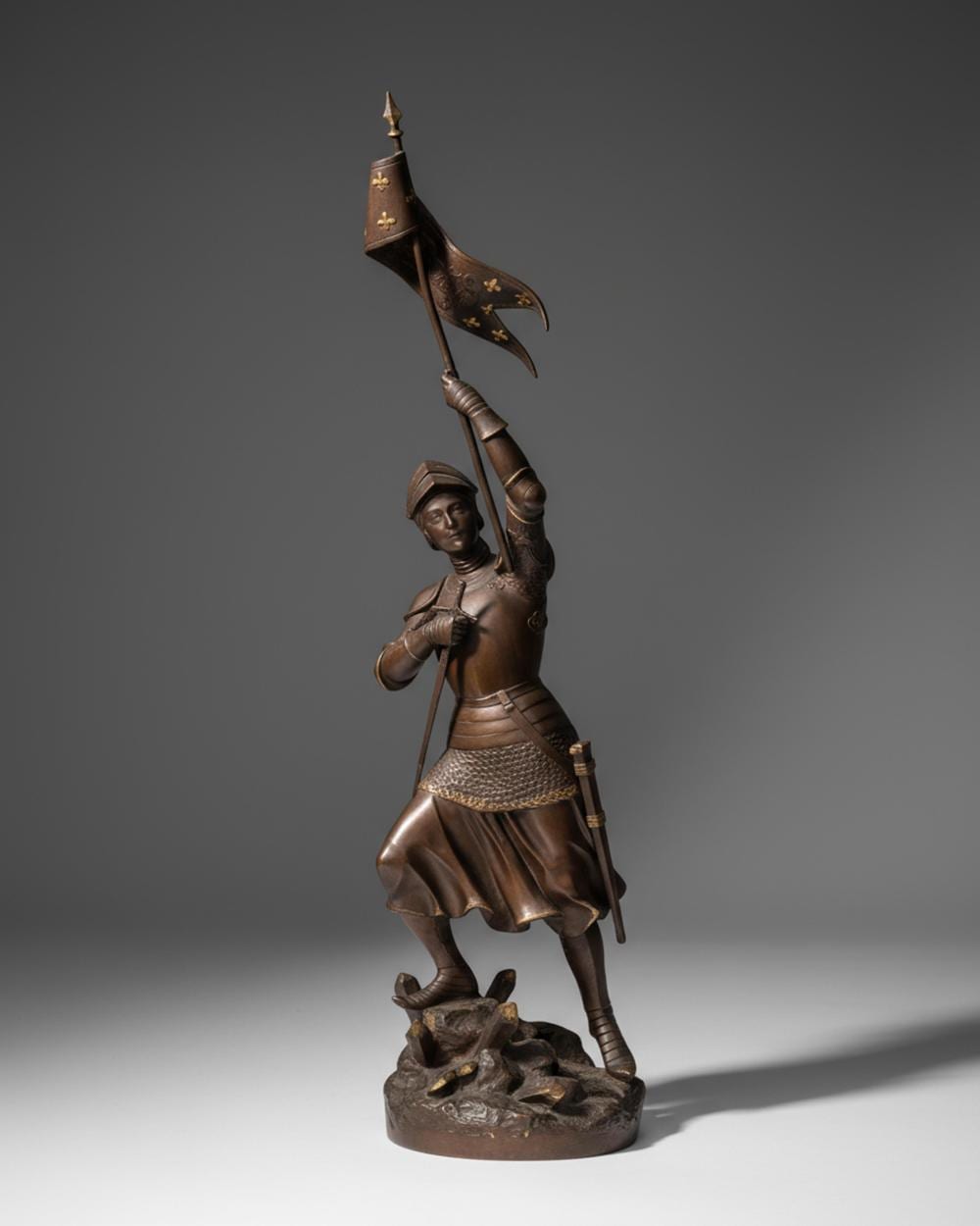 henri giraud signed 23 patinated bronze sculpture joan of arc 19th century · Collective Hudson, LLC · 2025-11-16 Henri Giraud comparable auction result: henri giraud signed 23 patinated bronze sculpture joan of arc 19th century