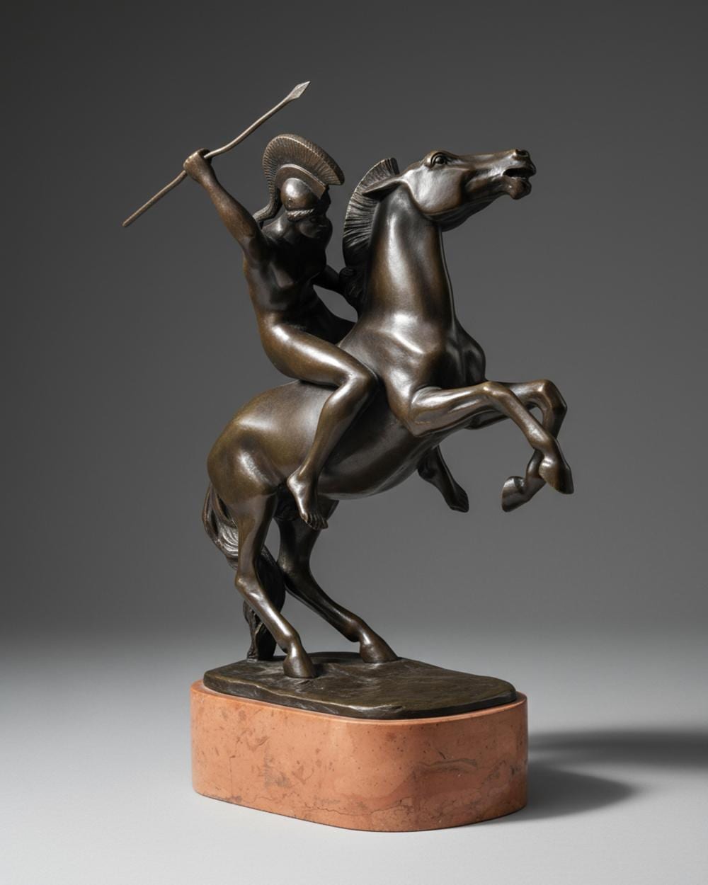 Friedrich Gornik comparable auction result: friedrich gornik amazon warrior patinated bronze sculpture circa 1900 signed