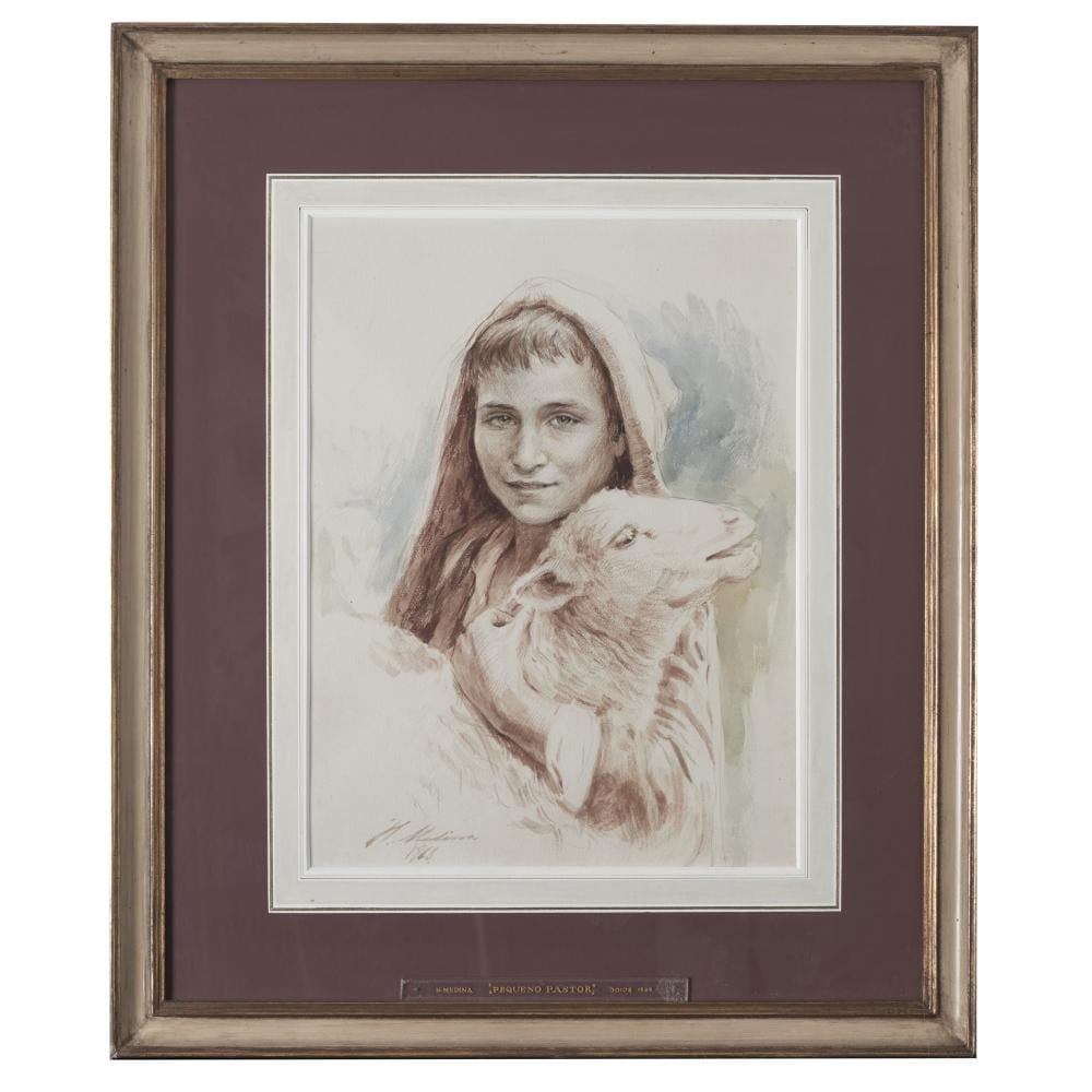 Henrique Medina comparable auction result: henrique medina 1901 1988 little shepherd