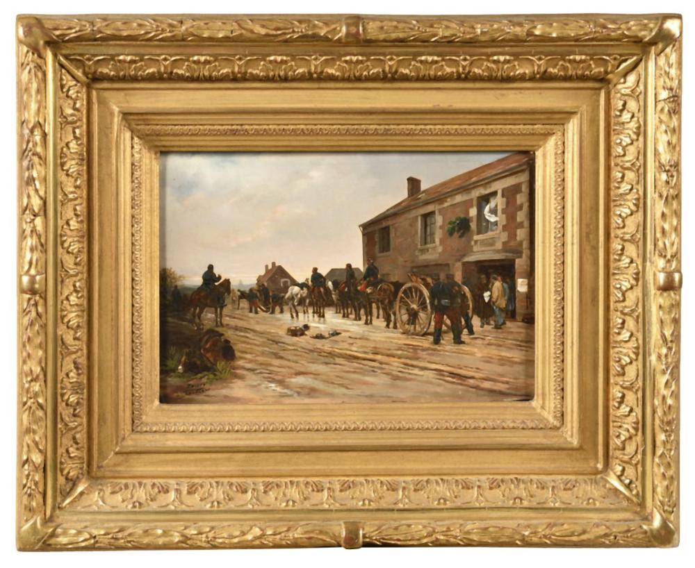 Eugène Chaperon comparable auction result: eug ne chaperon 1857 1938 la retraite durant la guerre franco prussienn
