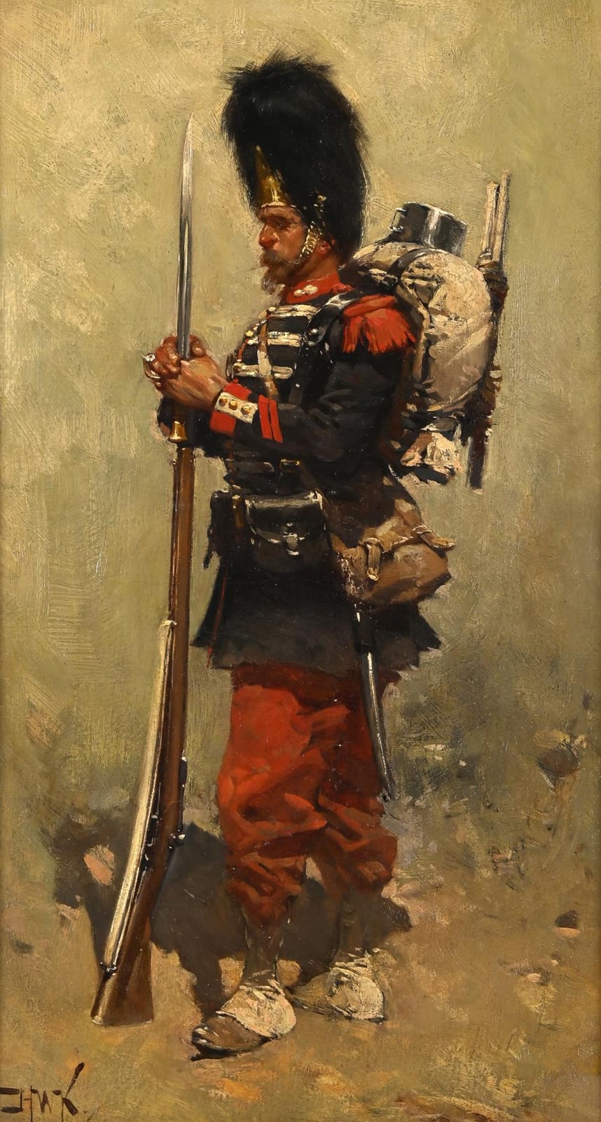 Herman Willem Koekkoek comparable auction result: hermanus willem koekkoek 1867 1929 french grenadier