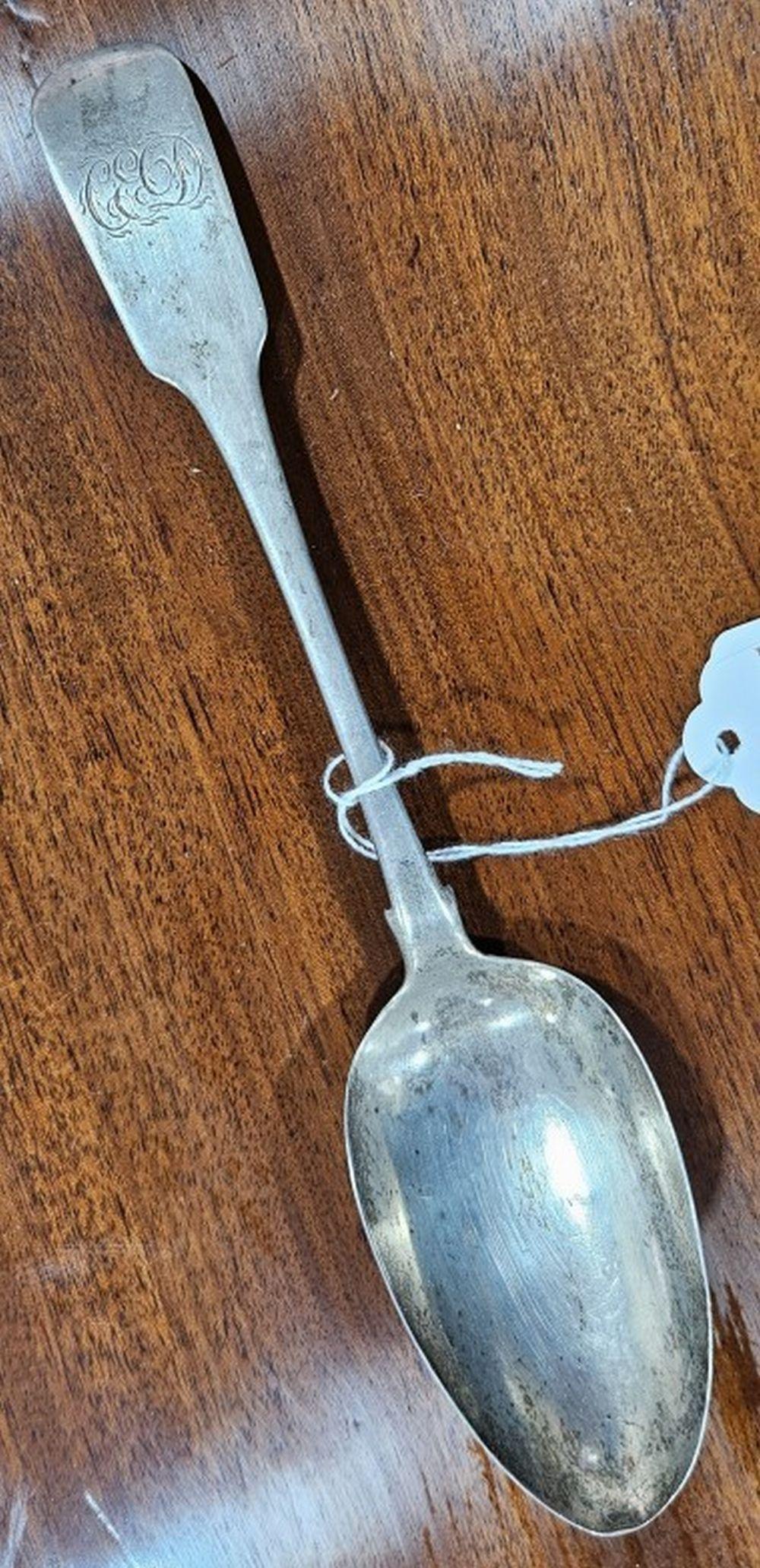 Rut Verburgh comparable auction result: georgian irish silver serving spoon hallmarked for dublin c 1813 and by r