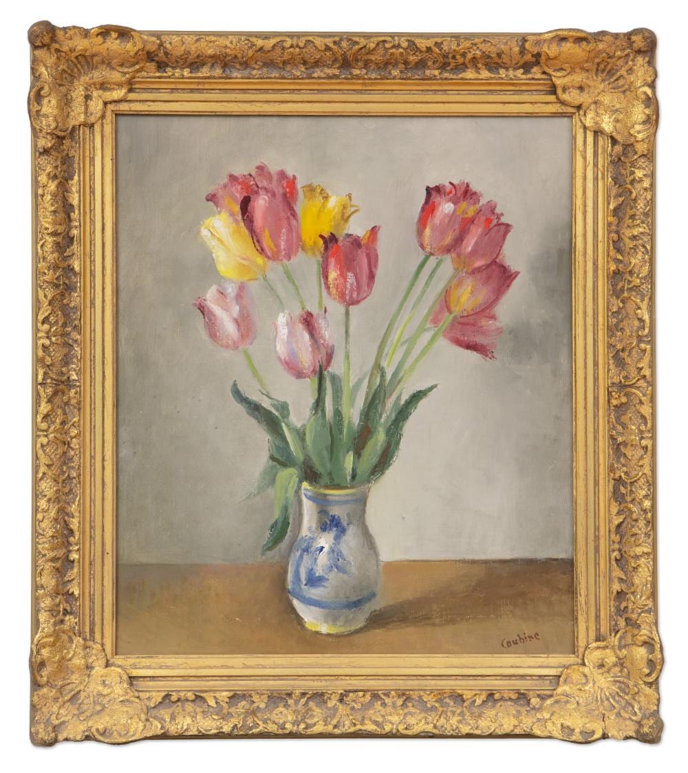 Otakar Kubín comparable auction result: otakar kub n othon coubine czech bohemian 1883 1969 bouquet of tulips