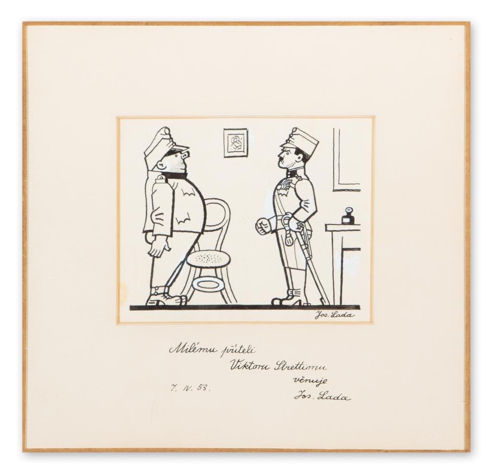Josef Lada comparable auction result: josef lada czech bohemian 1887 1957 the good soldier vejk