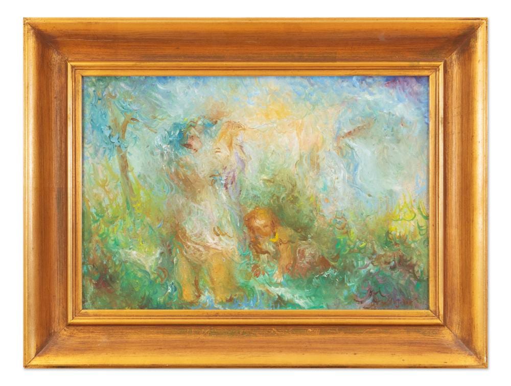 Grigorij Musatov comparable auction result: grigorij musatov russia russian 1889 1941 in the garden
