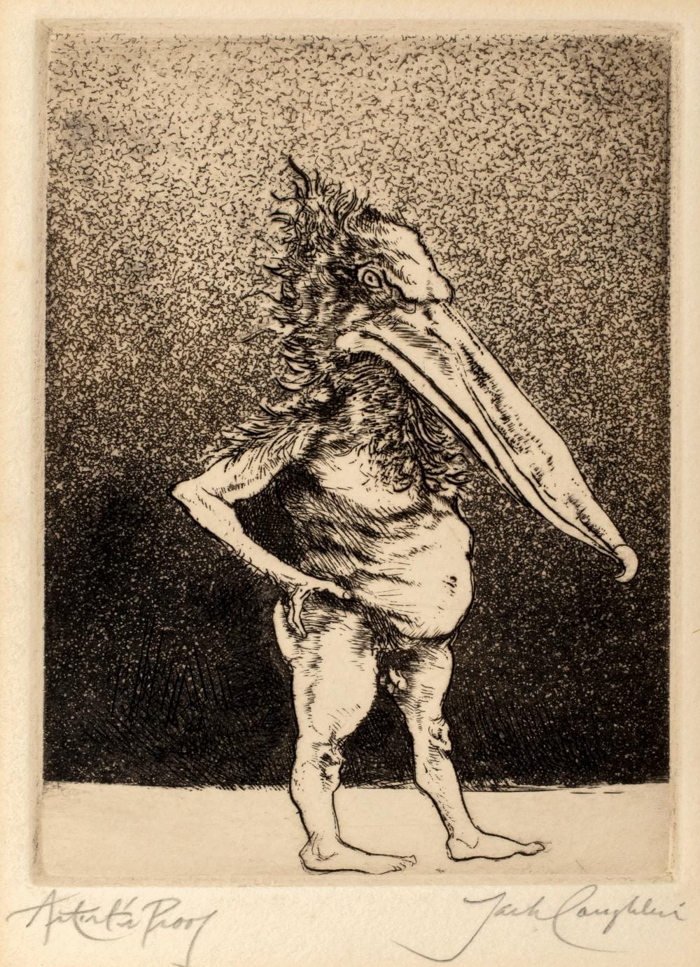Jack Coughlin comparable auction result: jack coughlin 1932 2025 etching from grotesques signed artist s proof 1970