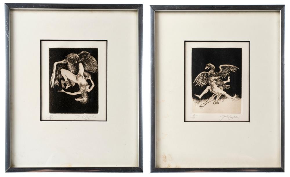 Jack Coughlin comparable auction result: jack coughlin 1932 2025 two framed limited edition etchings birds