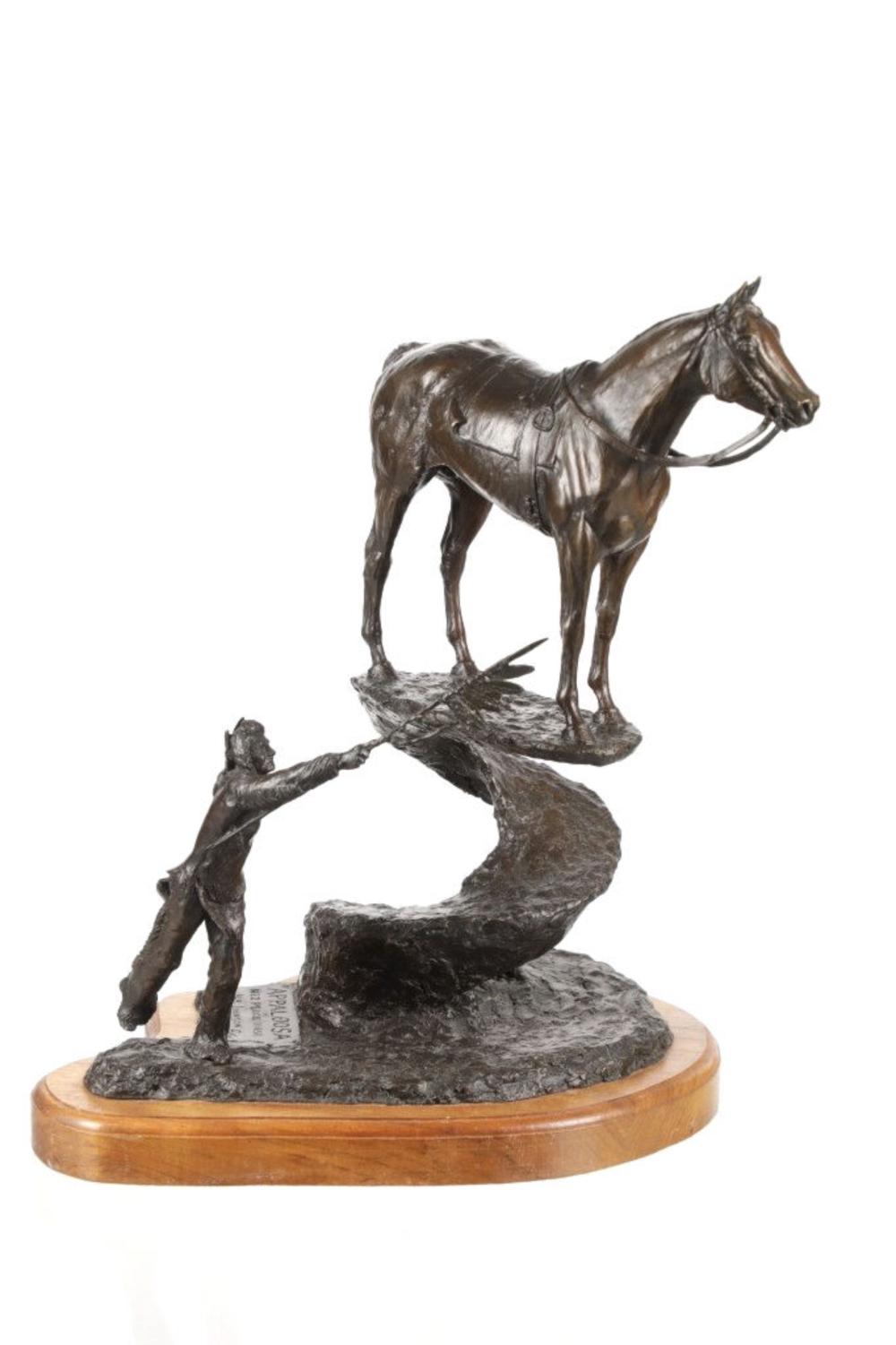 ben johnson appaloosa the nez perce horse bronze · North American Auction Company · 2025-11-15 Ben Johnson comparable auction result: ben johnson appaloosa the nez perce horse bronze