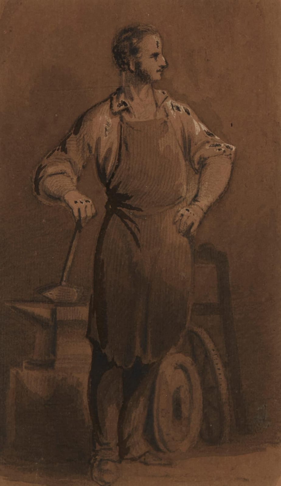 Alfred Jacob Miller comparable auction result: alfred jacob miller 1810 1874 blacksmith