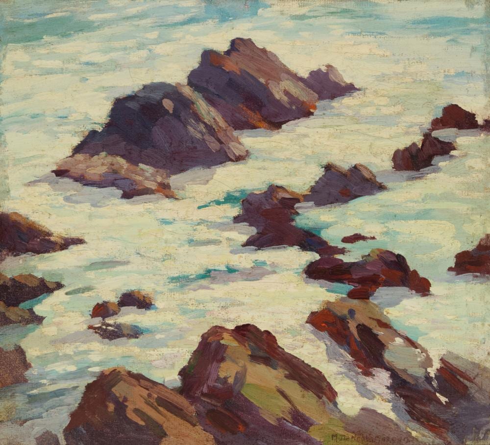 Mary Deneale Morgan comparable auction result: mary deneale morgan 1868 1948 rocks surf