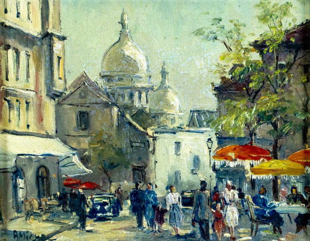 A. Michel comparable auction result: andre michel france canada 1945 oil painting