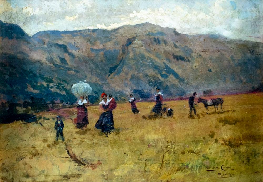 Alberto Carosi comparable auction result: alberto carosi italy 1891 1968 oil painting