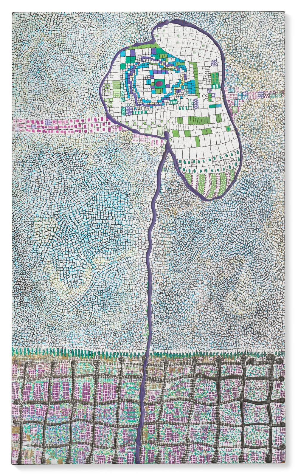 Huguette Caland comparable auction result: huguette caland 1931 beirut 2019 beirut untitled acrylic and metall