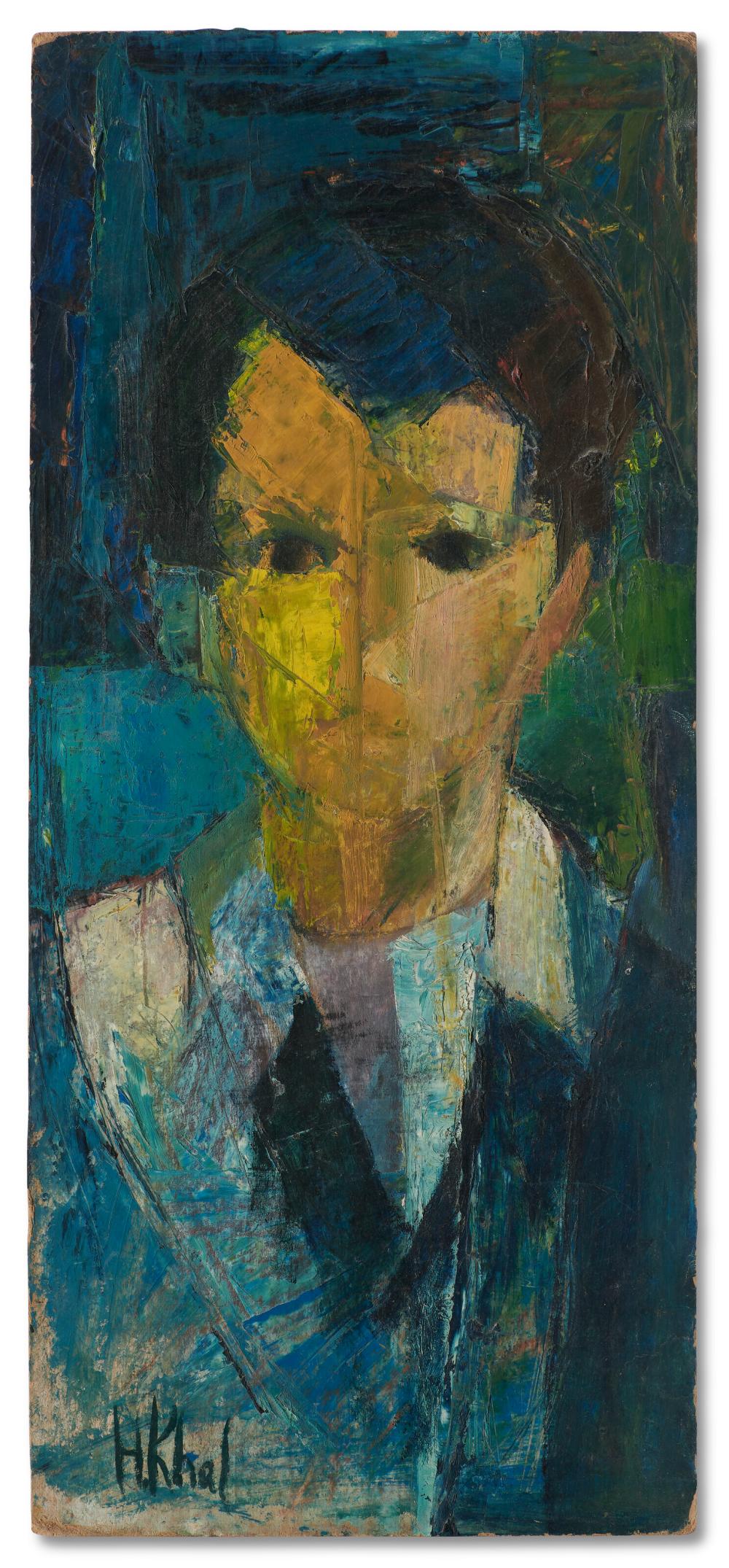 helen khal 1923 allentown 2009 ajaltoun boy of beirut acrylic on bo · Christie's · 2025-11-11 Helen Khal comparable auction result: helen khal 1923 allentown 2009 ajaltoun boy of beirut acrylic on bo