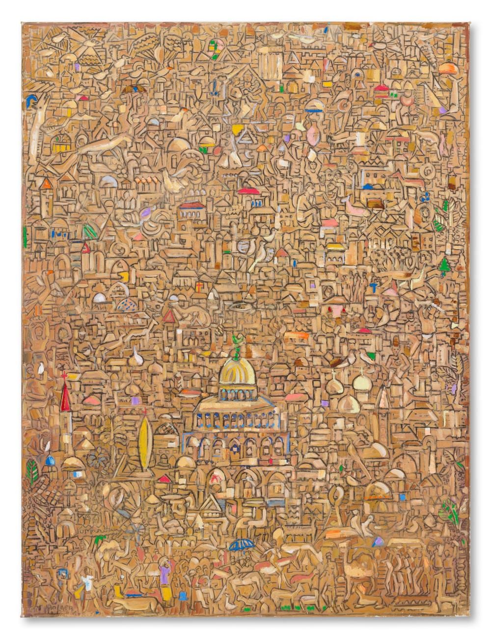 jamil molaeb b 1948 baissour jerusalem oil on canvas47 3 8 x 35 in · Christie's · 2025-11-11 Jamil Molaeb comparable auction result: jamil molaeb b 1948 baissour jerusalem oil on canvas47 3 8 x 35 in