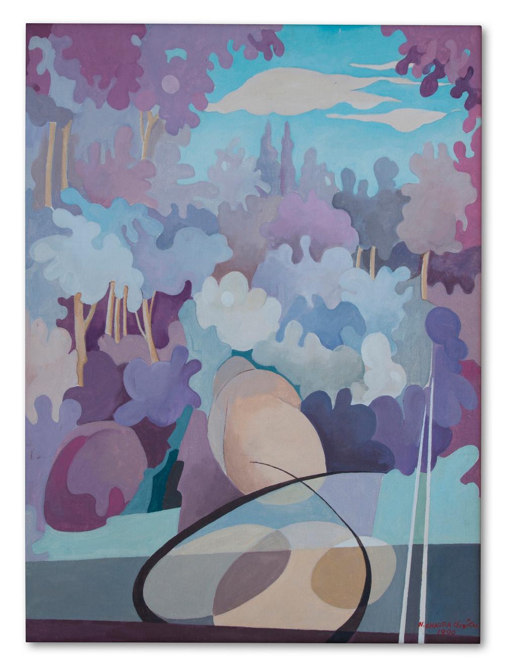 Naseer Chaura comparable auction result: nasser chaura 1920 damascus 1992 damascus untitled oil on canvas31