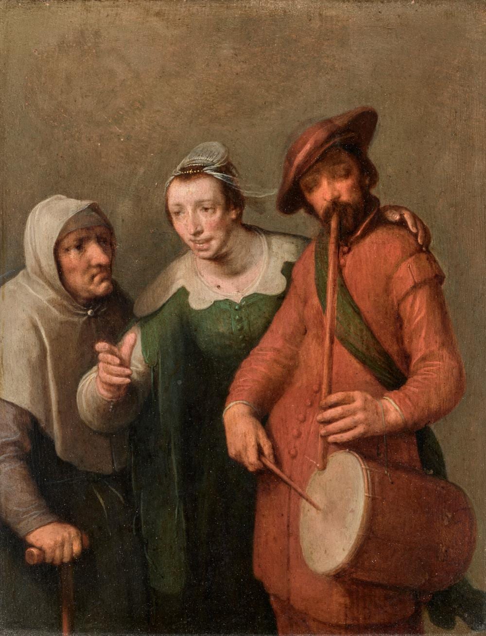 Cornelis Cornelisz. van Haarlem comparable auction result: cornelis cornelisz van haarlem haarlem 1562 1638 un joueur de fl te jou