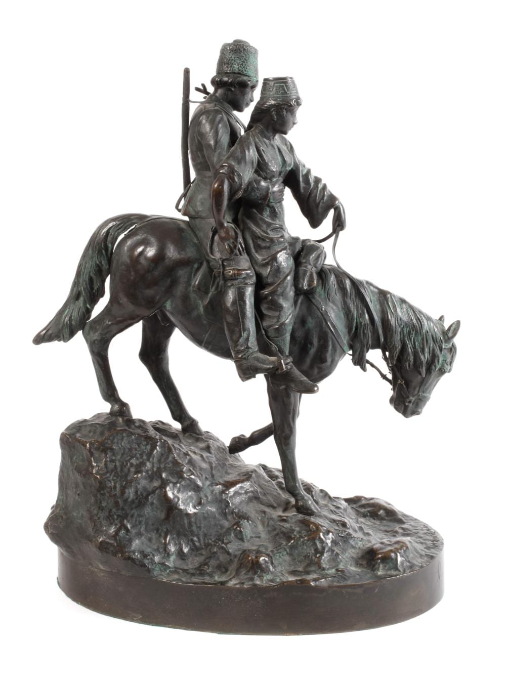 Moritz Wolff comparable auction result: albert moritz wolff kosakenpaar zu pferde
