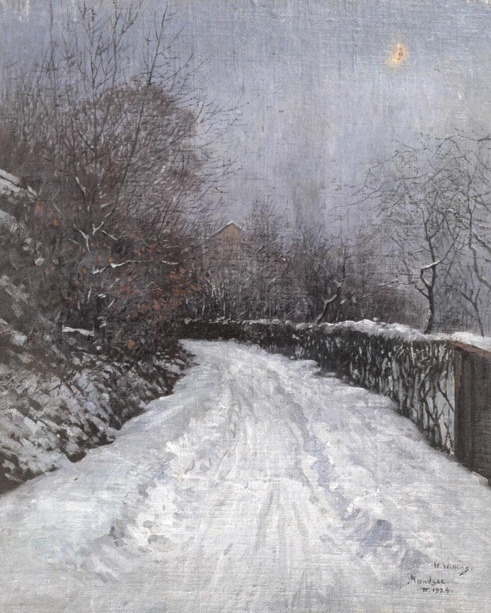Walther Günther Julian Witting comparable auction result: walther witting winter in mondsee