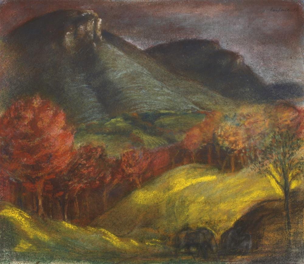 Wilhelm Lachnit comparable auction result: wilhelm lachnit herbst in der s chsischen schweiz