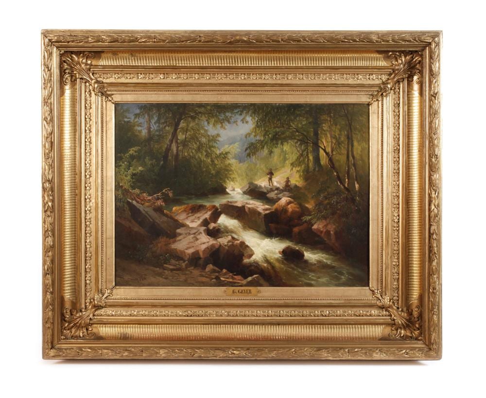 Georg (1823) Geyer comparable auction result: georg geyer waldbach