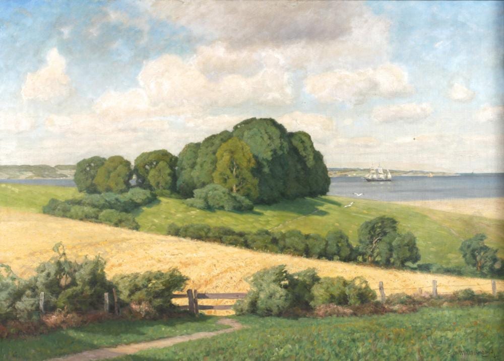 georg m meinzolt blick auf die flensburger f rde · Auktionshaus Mehlis GmbH · 2025-11-22 Georg M. Meinzolt comparable auction result: georg m meinzolt blick auf die flensburger f rde