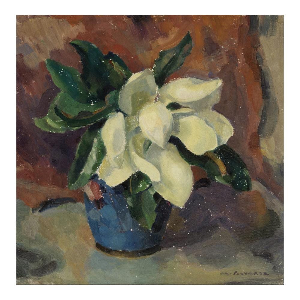 Mabel Alvarez comparable auction result: mabel alvarez 1891 1985 magnolia 18 x 18 in painted in 1929 1930