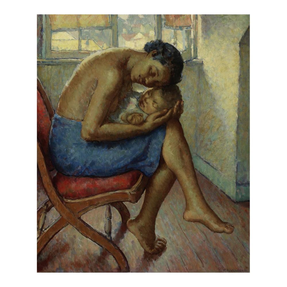 Mischa Askenazy comparable auction result: mischa askenazy 1888 1961 mother and child 36 x 30 in