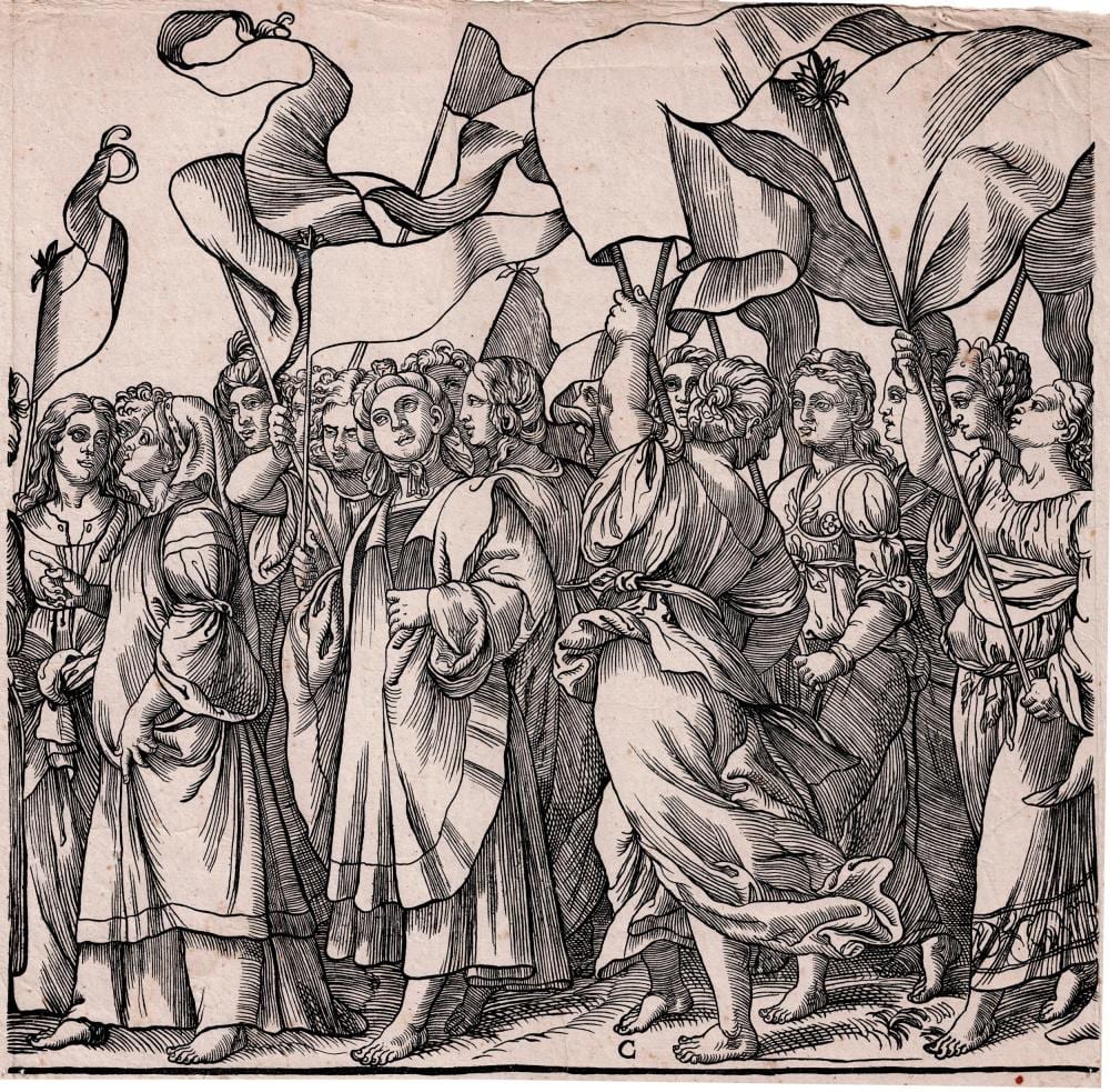 Andrea Andreani comparable auction result: andrea andreani the triumph of christ c 1590
