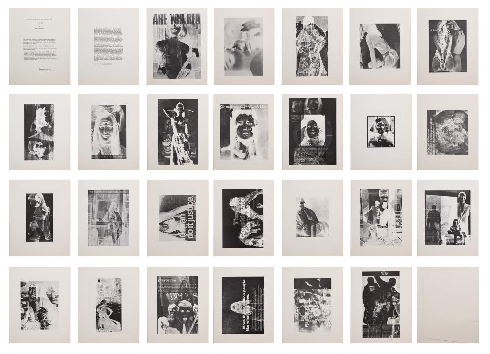 Robert Heinecken photogram portfolio lot listing from Auction House data
