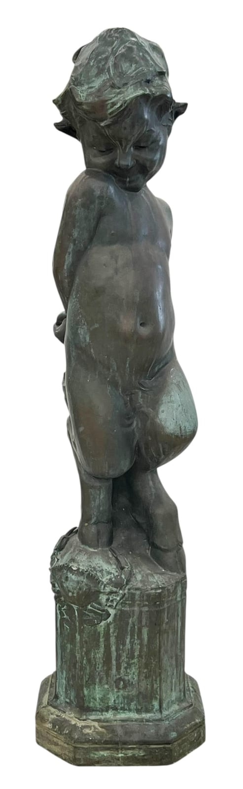 Perna Krick comparable auction result: perna krick child faun 1932 life size bronze sculpture