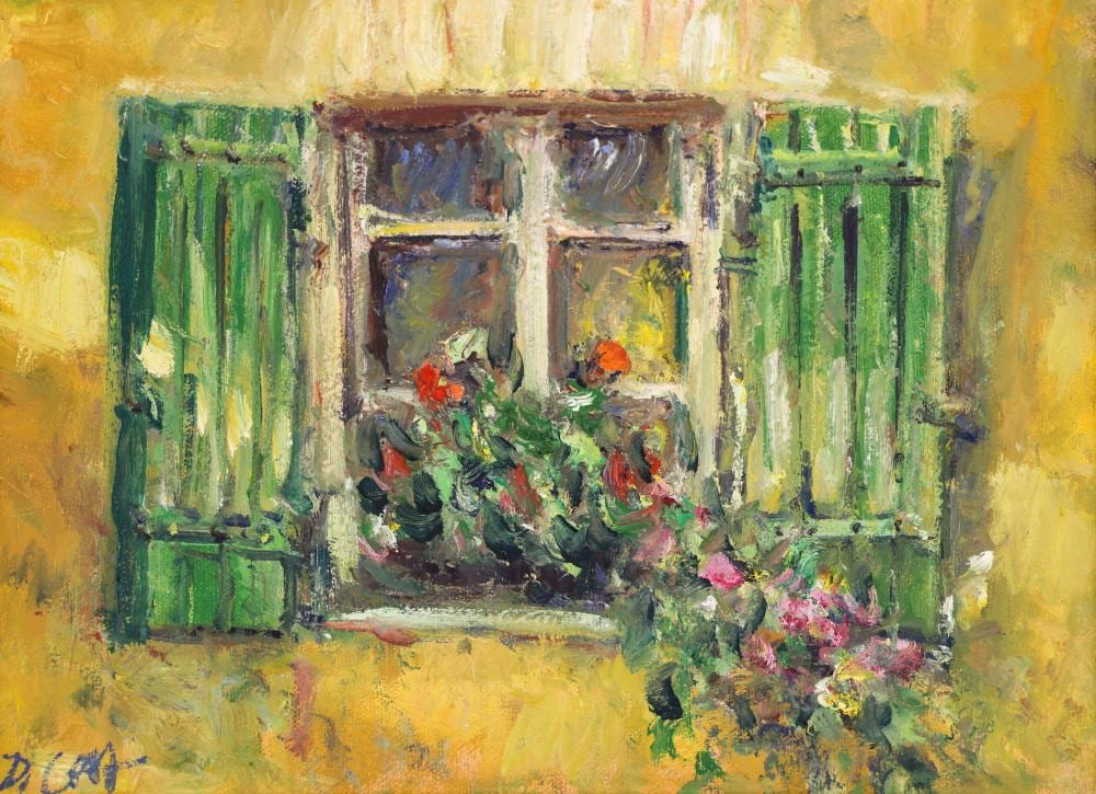 Duane Alt comparable auction result: duane alt une fenetre dans la compagne oil on canvas
