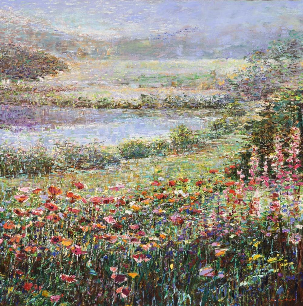lau chun magical meadow oil on canvas · MBA Seattle Auction LLC · 2025-11-20 Lau Chun comparable auction result: lau chun magical meadow oil on canvas