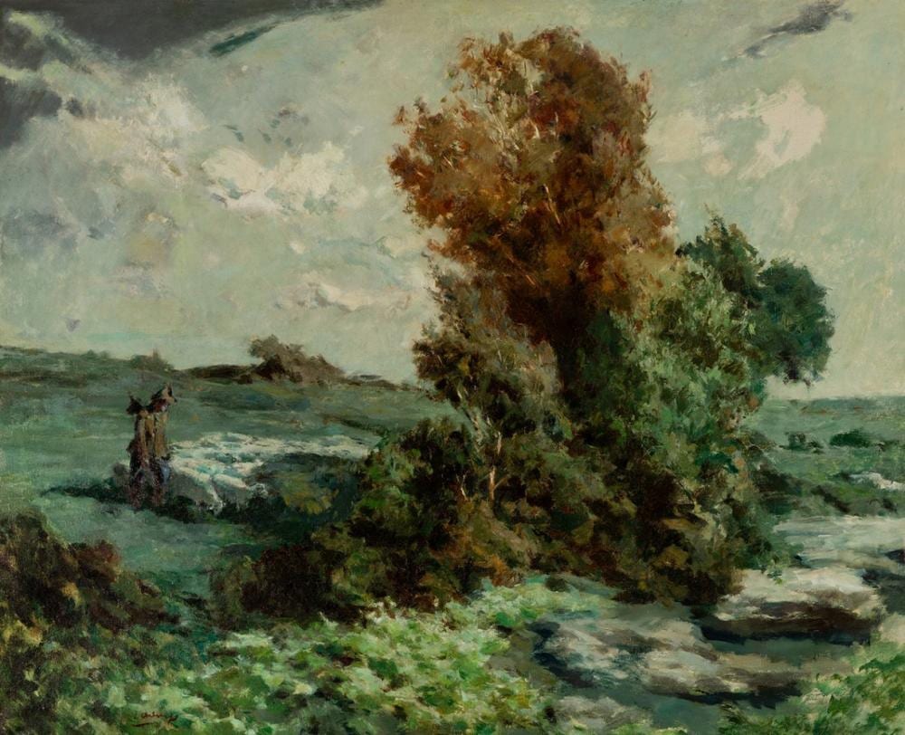 Ricard Arenys Galdón comparable auction result: ricard arenys gald n barcelona 1914 1977 landscape oil on canvas signed in the lower left corner