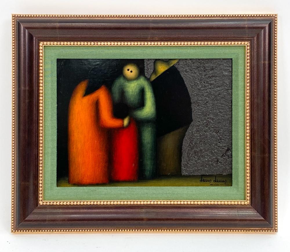 jesus leuus mexican 1948 2008 oil on masonite · Westport Auction · 2025-11-06 Jesus Leuus comparable auction result: jesus leuus mexican 1948 2008 oil on masonite