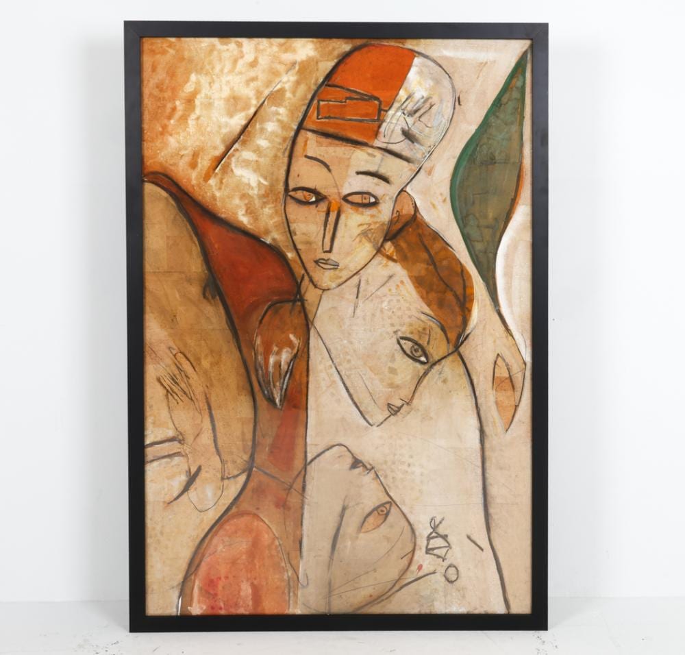 Jamali comparable auction result: jamali pakistan b 1944 abstract figures