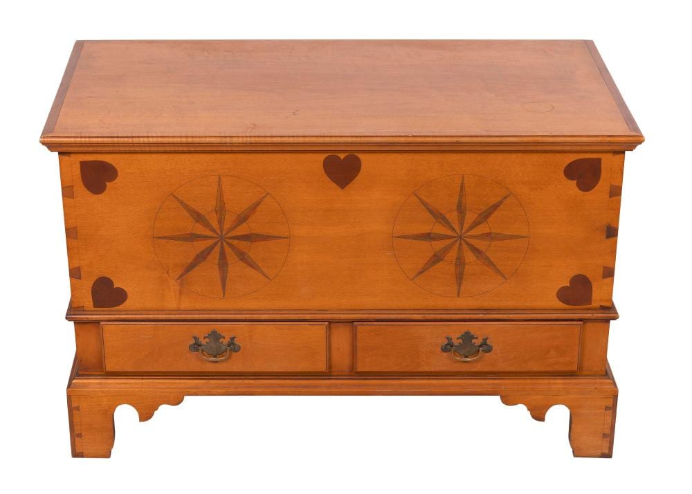 Eldred Wheeler comparable auction result: eldred wheeler nantucket blanket chest 20th century height 25 25 width 39 depth 19 5
