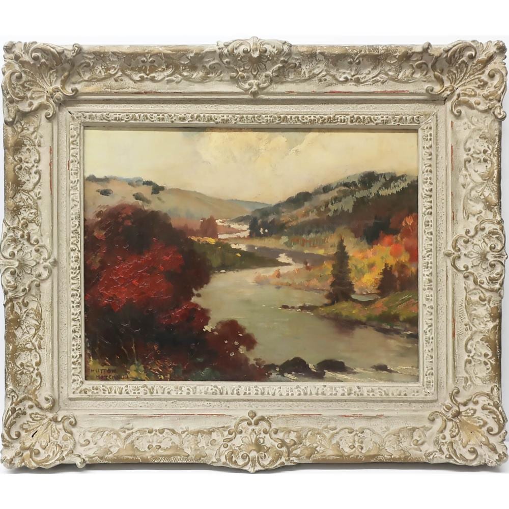 Hutton Mitchell comparable auction result: hutton mitchell canadian 1872 1939 untitled winding river late fall