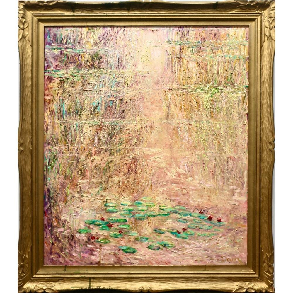 David Clayton Drum comparable auction result: david clayton drum canadian b 1944 opening waterlilies early morning