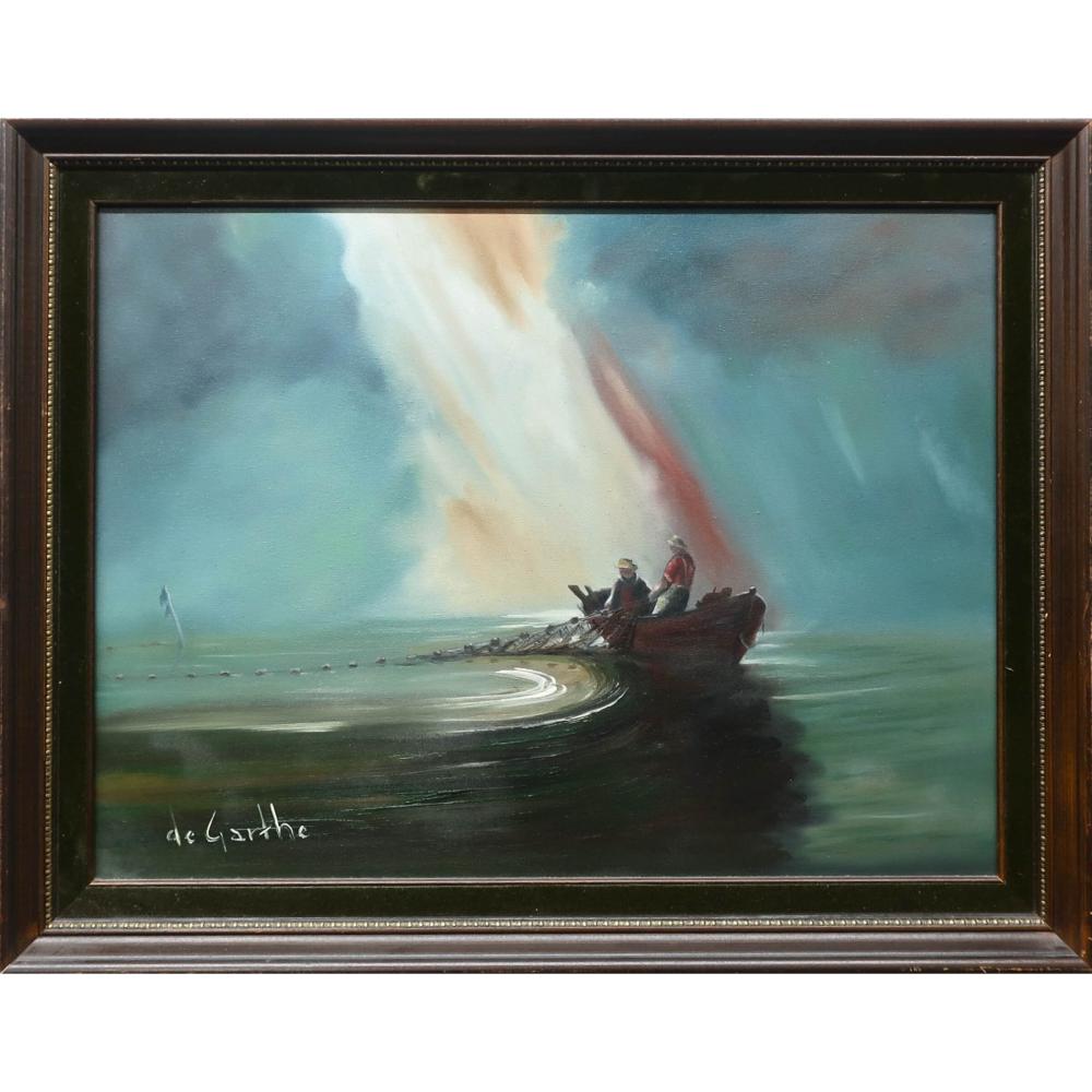 William Edward De Garthe comparable auction result: william edward de garthe canadian 1907 1983 untitled casting the nets