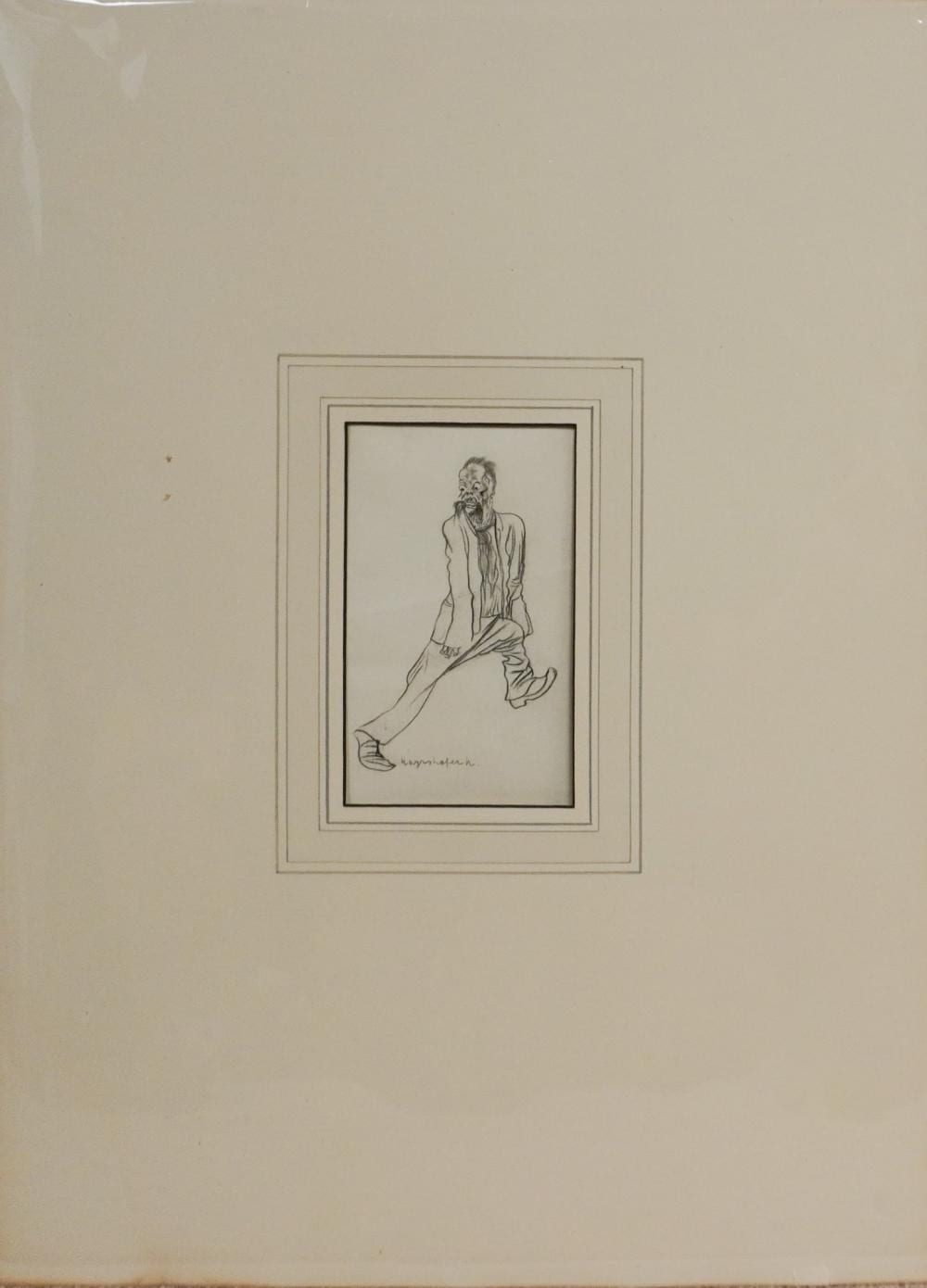 Max Mayrshofer comparable auction result: max mayrshofer german 1875 1950 zombie man graphite on paper unframed mat 22 x 16 in 55 9 x 40 6 cm