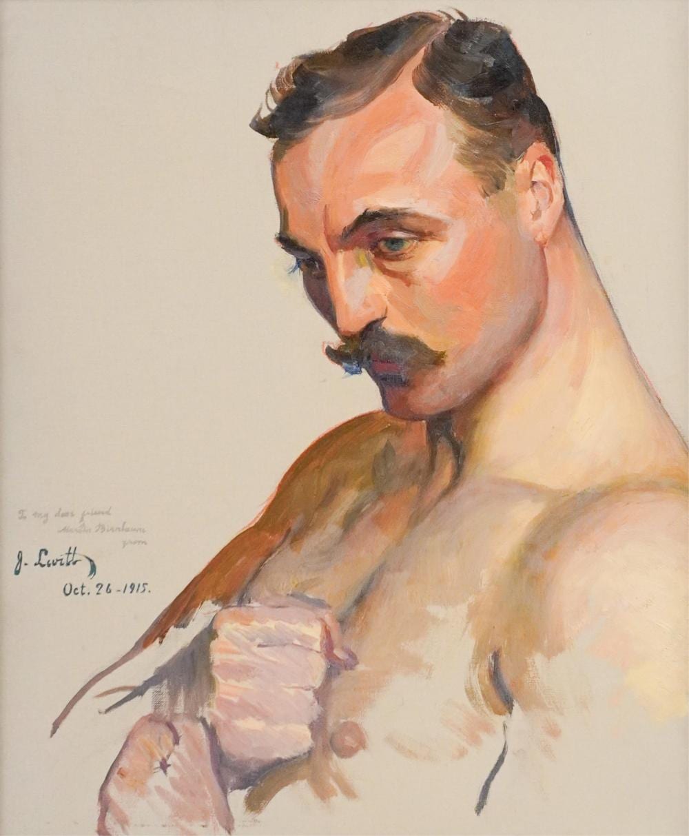 Joel J. Levitt comparable auction result: joel j levitt russian american 1875 1937 portrait of a boxer oil on canvas frame 23 3 4 x 20 in 60 3 x 50 8 cm