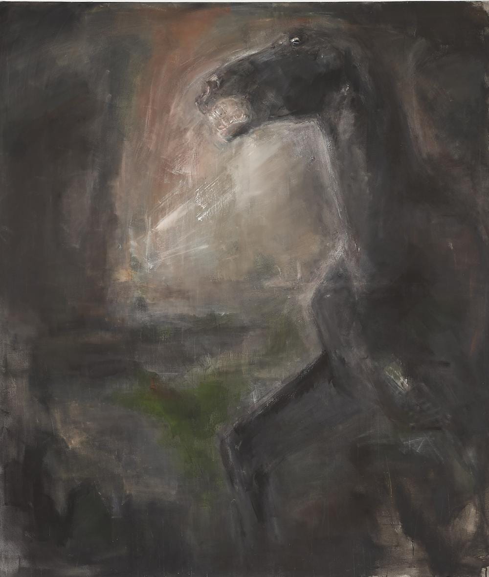 Christa Naher comparable auction result: christa naher hiob painting 1985